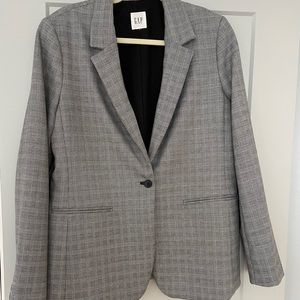 Gap grey check blazer size 14